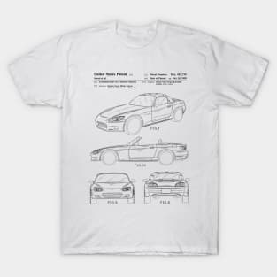 Honda S2000 Patent Black T-Shirt